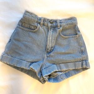 american apparel high rise shorts